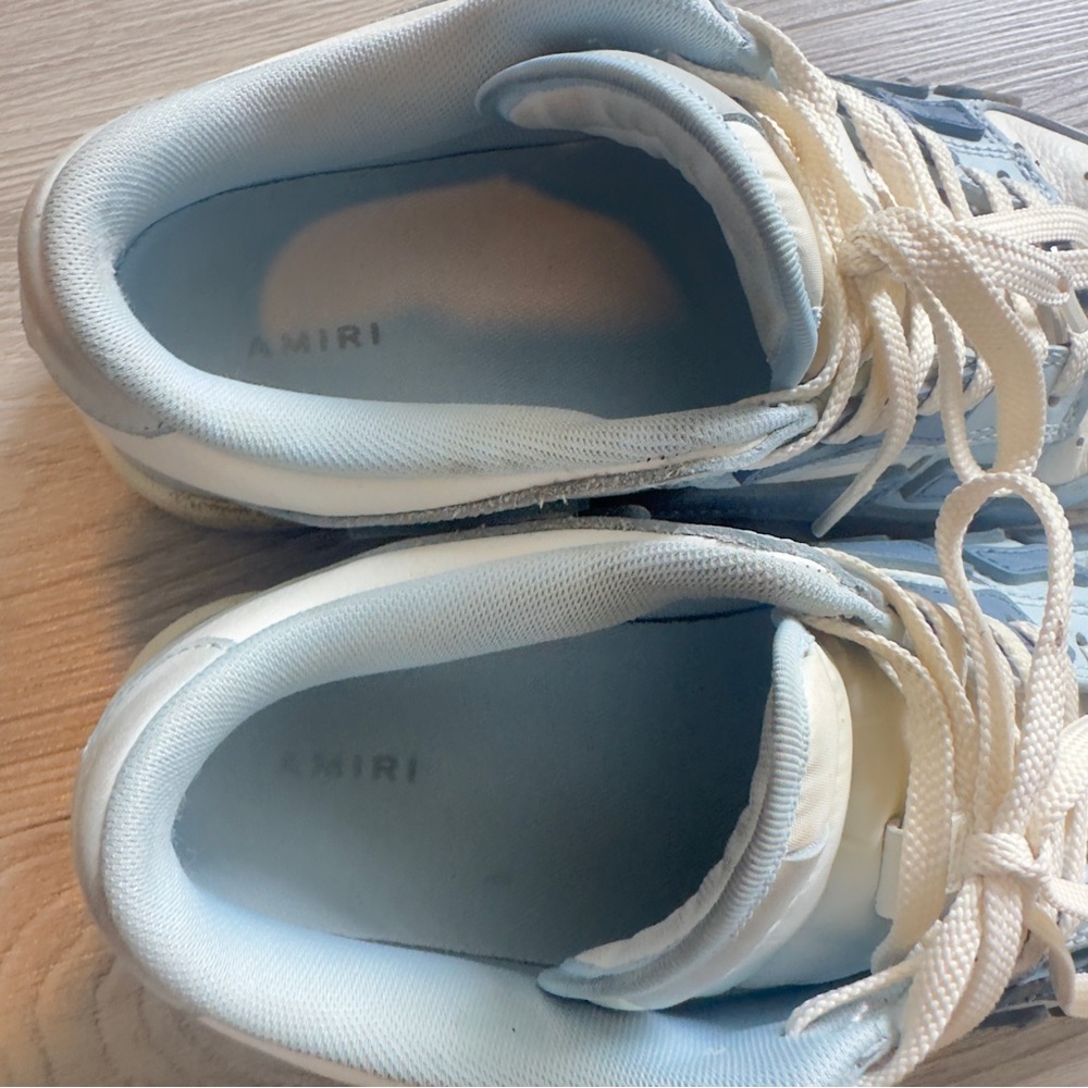 AMIRI Light Blue and White Sneakers - Picture 4 of 4